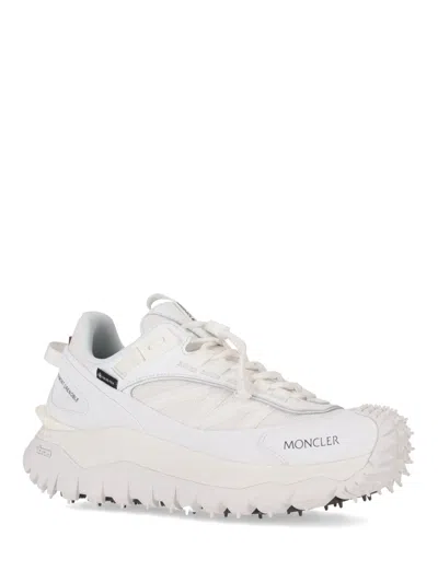 Moncler Waterproof Trailgrip Gtx Sneakers With Carbon Fiber In White