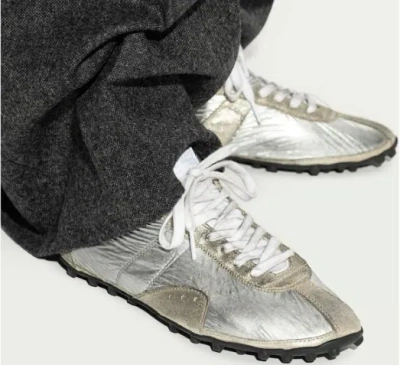 Maison Margiela Sprinters Nylon And Leather Low-top Sneakers In Multi