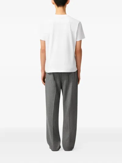 Ami Alexandre Mattiussi Ami Paris Men Ami De Coeur T-shirt In Organic Cotton Jersey In White