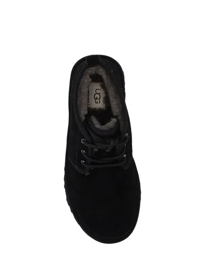Ugg Suede Neumel Lace-up Boots In Black
