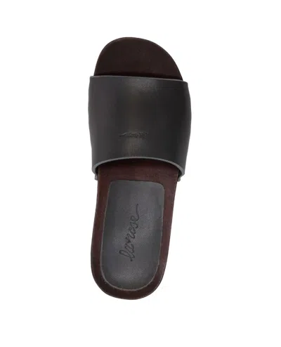 La Rose Studded Leather Clogs In Black