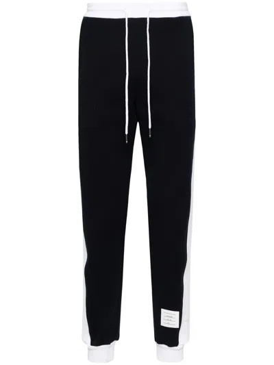 Thom Browne Sweatpants With Engineered 4 Bar In Solid Classic Loopback In Black
