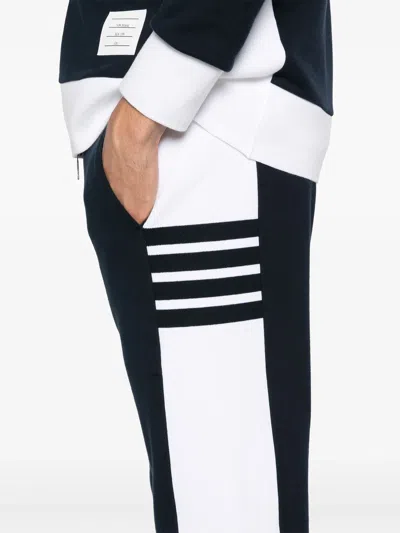 Thom Browne Sweatpants With Engineered 4 Bar In Solid Classic Loopback In Black