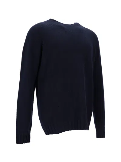 La Rose Navy Blue Regular Sweaters In Blue