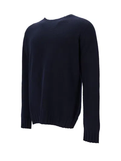 La Rose Navy Blue Regular Sweaters In Blue