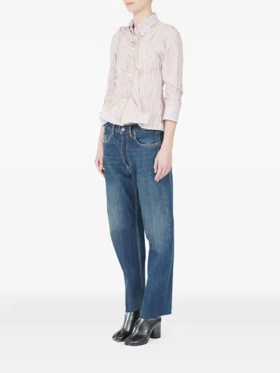 Maison Margiela Woman Shirt Blush Size 6 Cotton In Pink