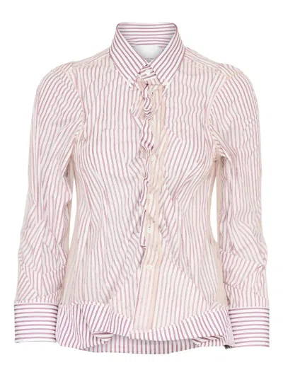 Maison Margiela Woman Shirt Blush Size 6 Cotton In Pink