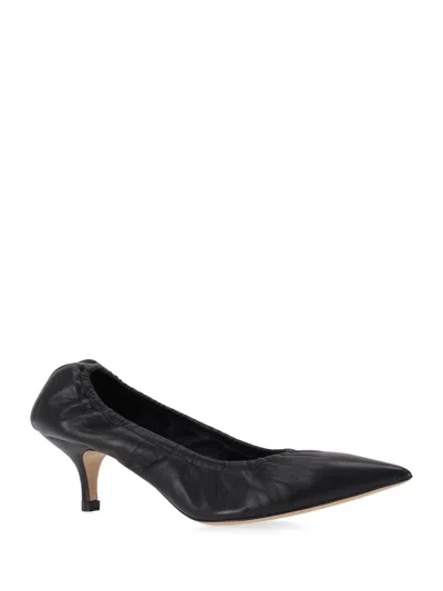 P.a.r.o.s.h Stylish Pumps With Kitten Heel And Pointed Toe In Black