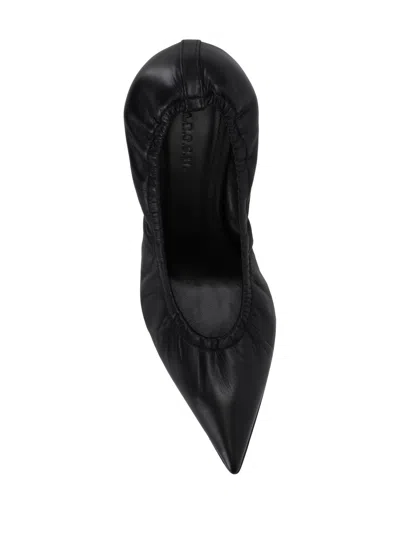 P.a.r.o.s.h Stylish Pumps With Kitten Heel And Pointed Toe In Black