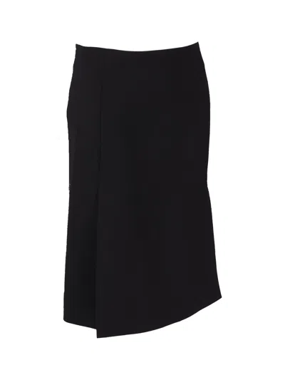 P.a.r.o.s.h Liliuxy Wool-blend Midi Skirt In Black