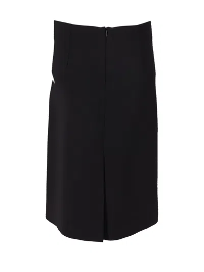 P.a.r.o.s.h Liliuxy Wool-blend Midi Skirt In Black