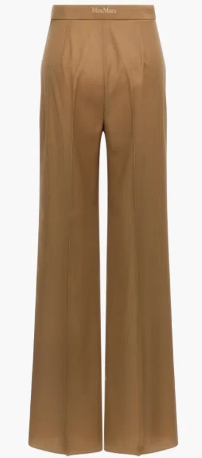Max Mara Pantalone Lungo In Neutral