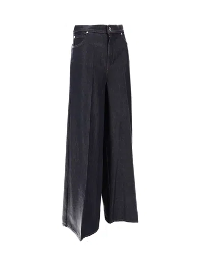 Max Mara Pantalone Lungo In Blue