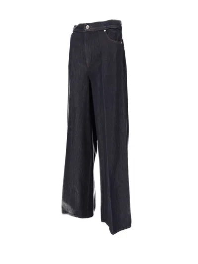 Max Mara Pantalone Lungo In Blue