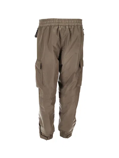 Moncler Drawstring Cargo Pants In Brown