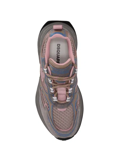 Dsquared2 Sprinter Suede-leather Mesh Sneakers