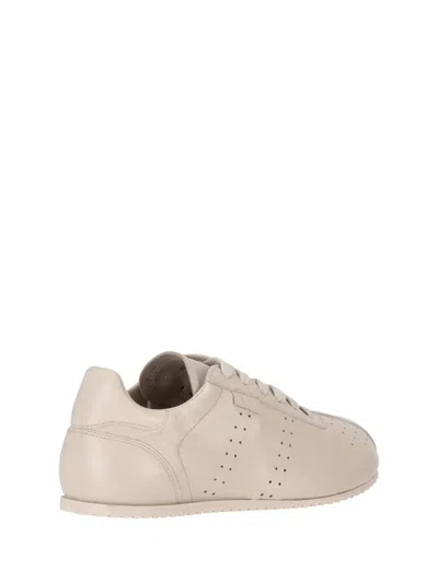 Ami Alexandre Mattiussi Nappa Leather Sneakers With Minimalist Design In Multi
