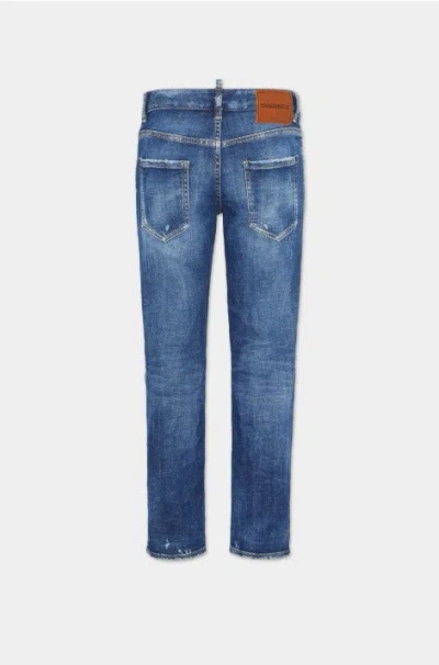 Dsquared2 Pants 5 Pockets In Blue