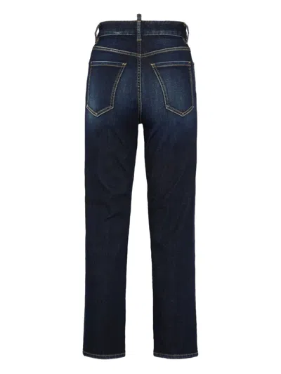 Dsquared2 Pants 5 Pockets In Blue