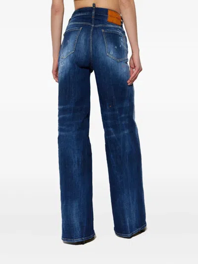 Dsquared2 Pants 5 Pockets In Blue