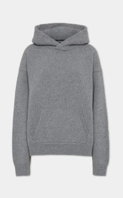 Dsquared2 Grey Wool Hoodie In Gray