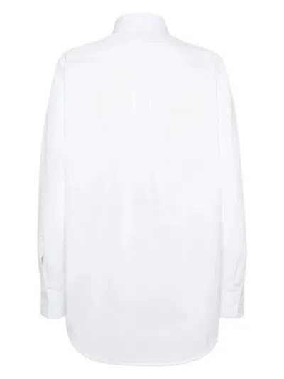Dsquared2 Maxi Dean Long-sleeved Shirt In White