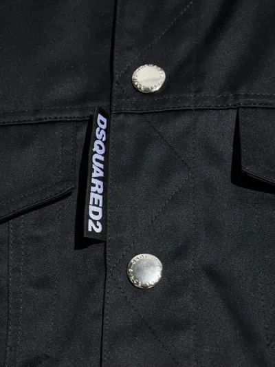 Dsquared2 Ever Jean D2 Overshirt In Black