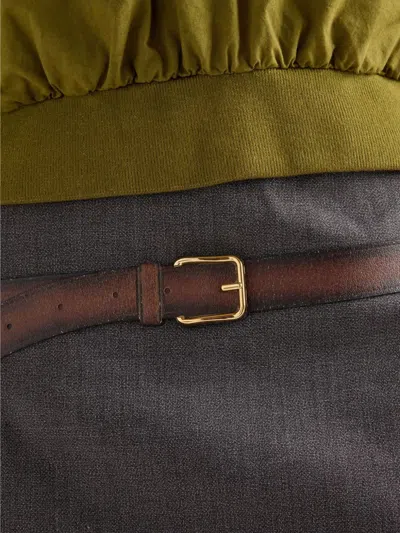 Prada Technical Wool Miniskirt In Gray