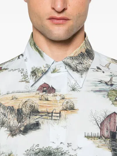 Thom Browne Multicolor Printed Shirt In Multi