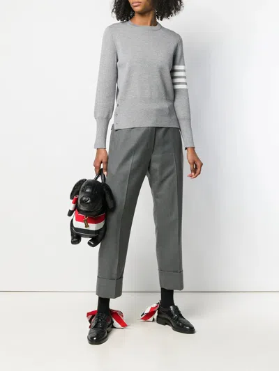 Thom Browne Classic Backstrap Turn-up Pants In Gray