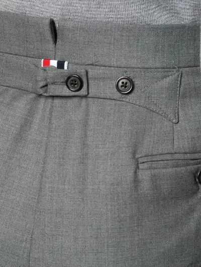 Thom Browne Classic Backstrap Turn-up Pants In Gray