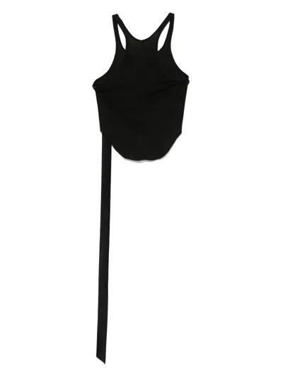 Rick Owens Drkshdw Basic Tank Cropped In Black