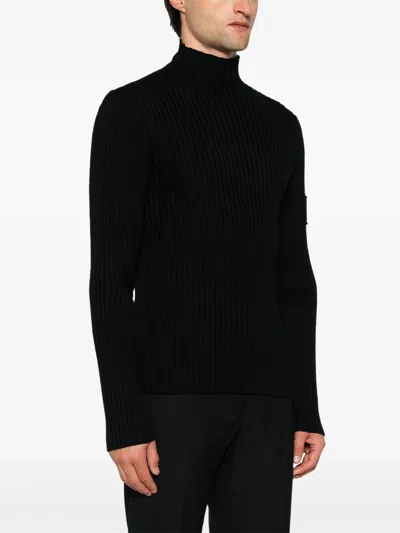 Prada Black Wool Sweater In Black