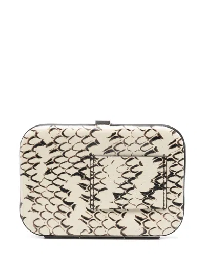 Prada Rigid Card Holder In Gray
