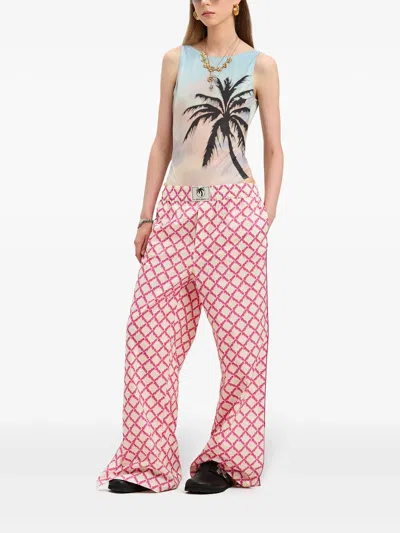 Palm Angels Sunrise Palm Swimsuit In Multi