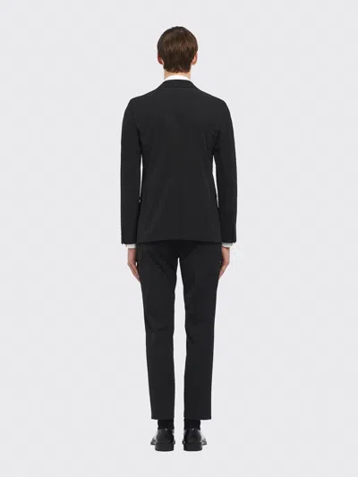 Prada Technical Fabric Single Breasted Suit In Black