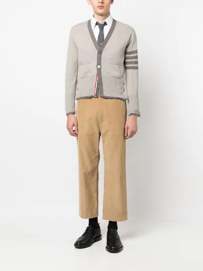 Thom Browne Unstructured Straight Pants In Neutral