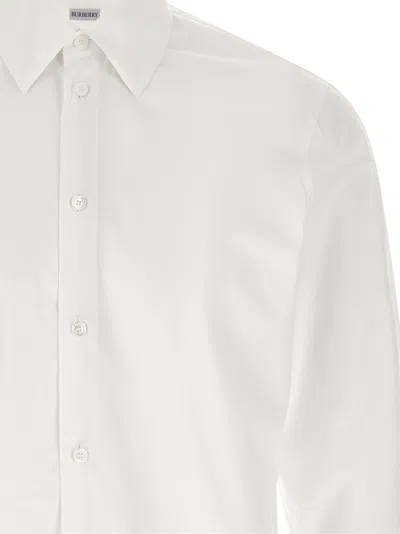Burberry White Poplin Shirt In White