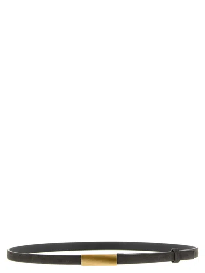 Khaite Brown Empire Solid Belt In Brown