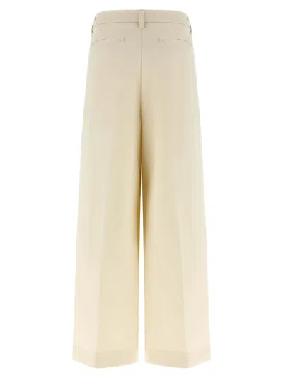 The Latest Deva Cotton Tailored Pants In White