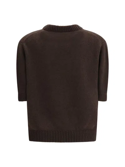 Khaite Davin Sweater In Brown