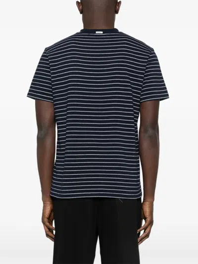 Sandro Striped T-shirt In Blue