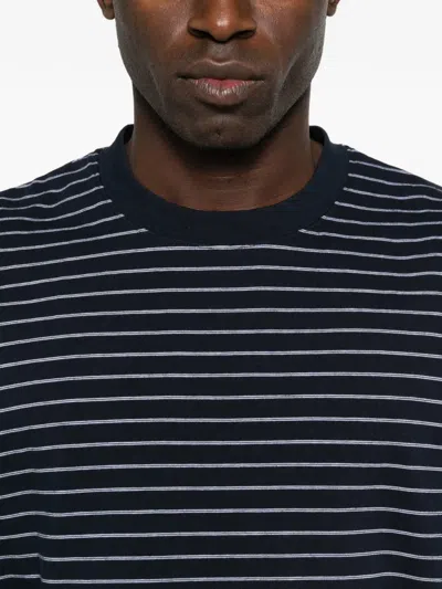 Sandro Striped T-shirt In Blue