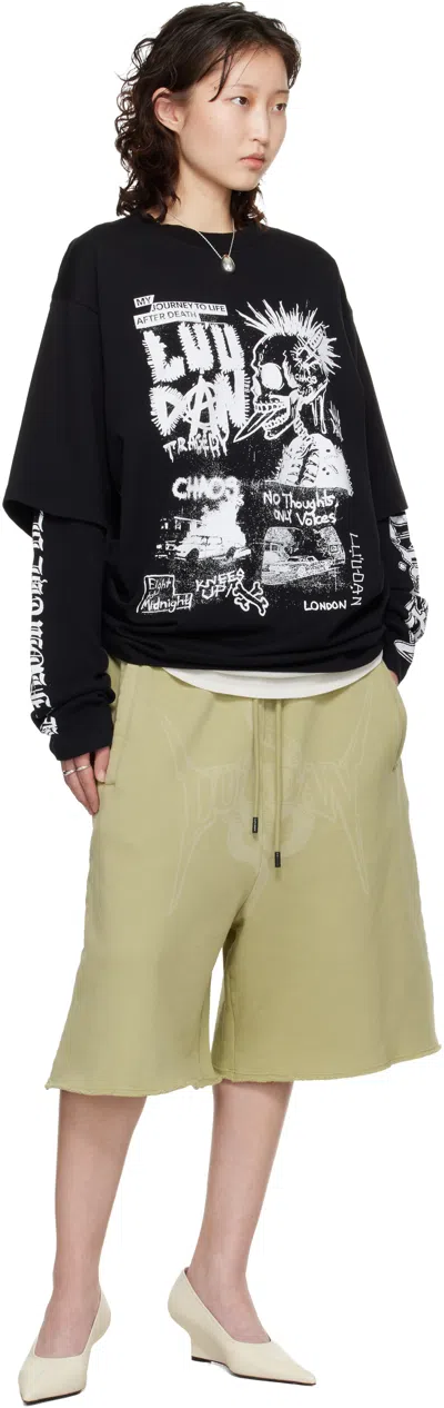 Lu'u Dan Black Double Deck T-shirt In Black