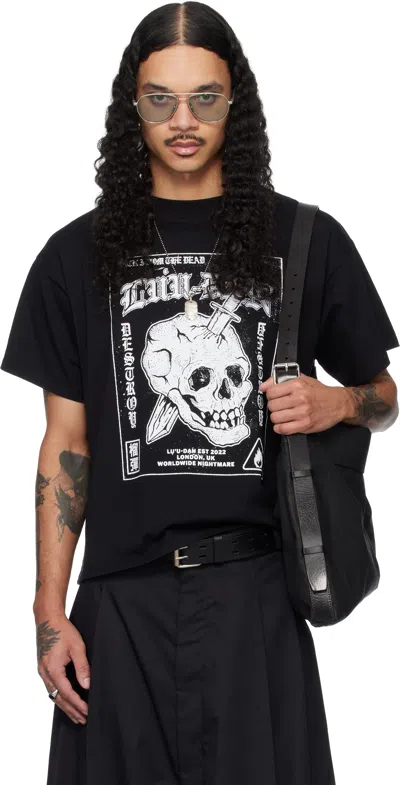 Lu'u Dan Box Neck T-shirt In Black