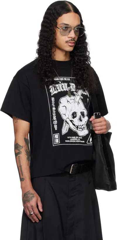 Lu'u Dan Box Neck T-shirt In Black