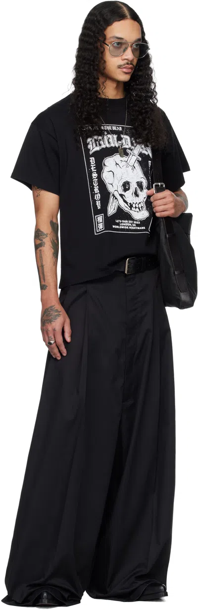 Lu'u Dan Box Neck T-shirt In Black