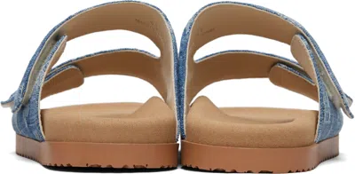 Dsquared2 Blue D2 Monogram Sandals In Blue