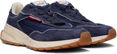 Dsquared2 Blue Sprinter Sneakers In Multi