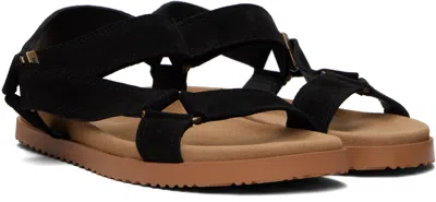 Dsquared2 Flat Cargo Sandals In Black